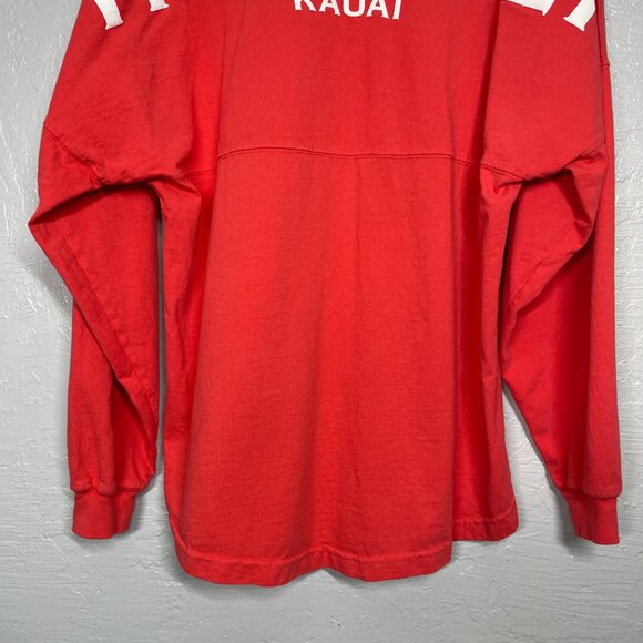 Spirit Jersey Unisex M Orange Red Hanalei Kauai Hawaii Shirt Long Sleeve Cotton - Picture 7 of 10